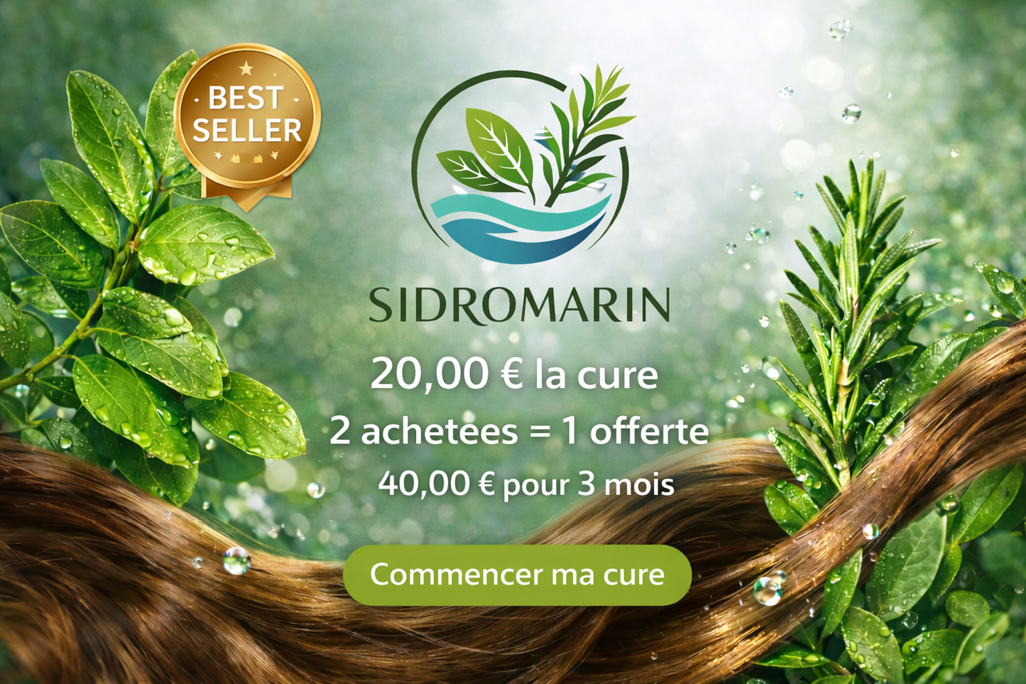 Cure capillaire 100 % naturelle & biologique
Sidr & Romarin – Volume, Force, Densité